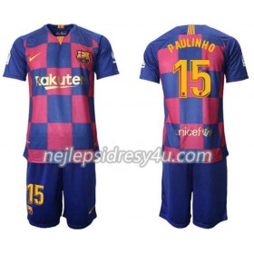 Fotbalový Dres FC Barcelona Paulinho 15 Dětské Domácí 2019/20